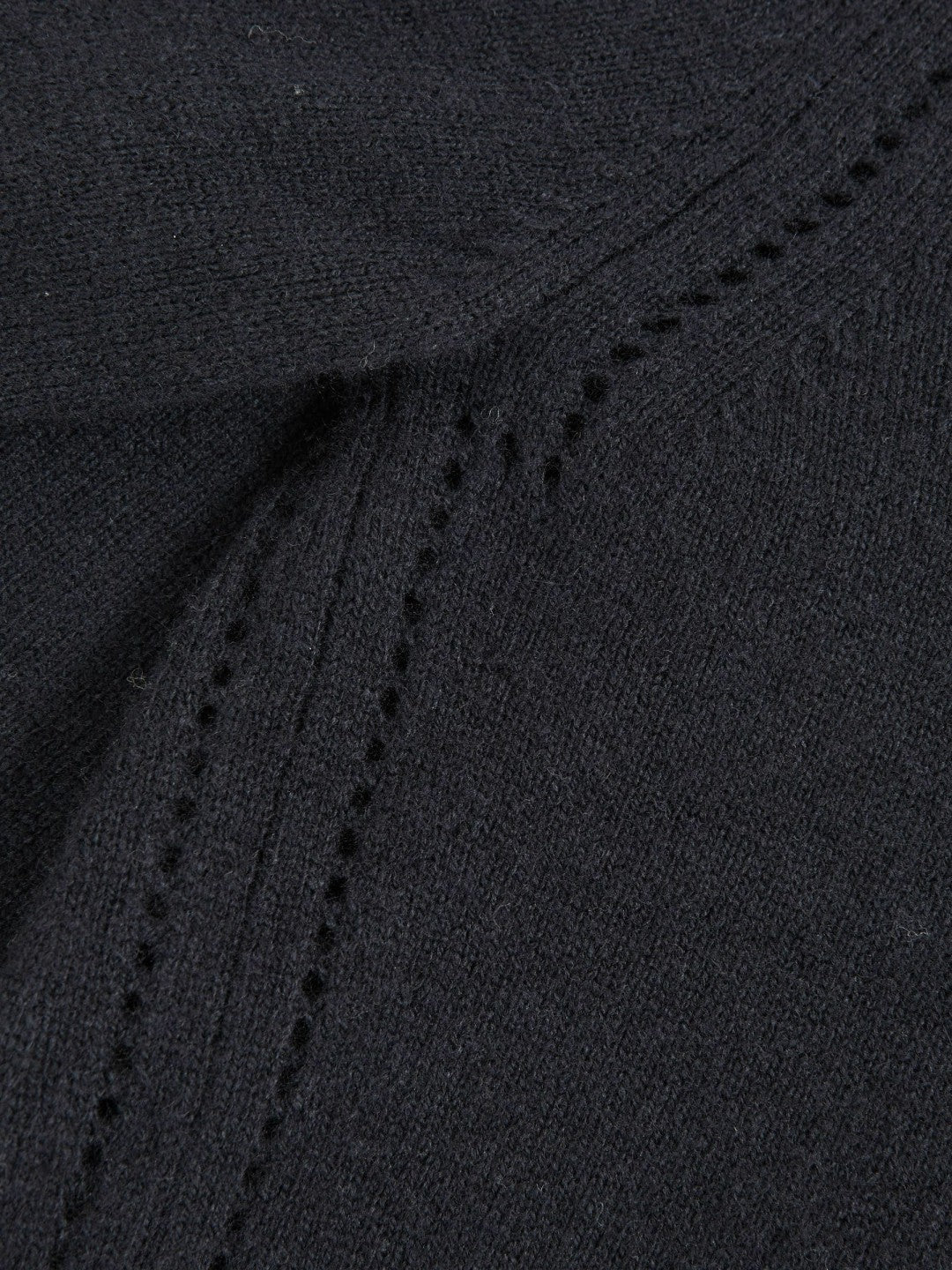 Reiss 13-14 yrs Wool-Blend Open-Stitch Jumper with Cashmere in Navy