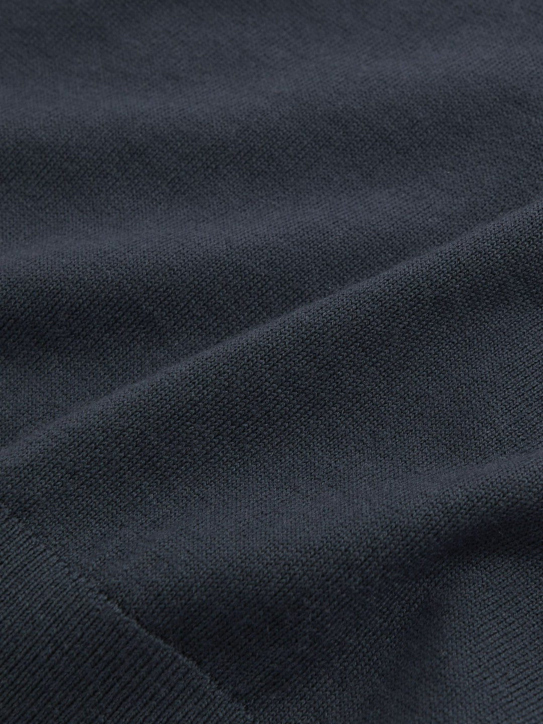 Reiss Merino Wool Drawstring Hoodie in Midnight Navy