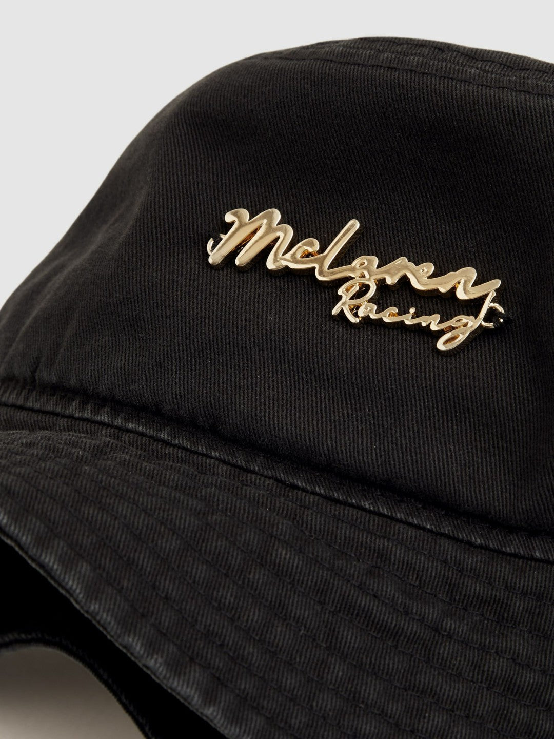 Reiss Unisex Fit McLaren Racing Cotton Bucket Hat in Black
