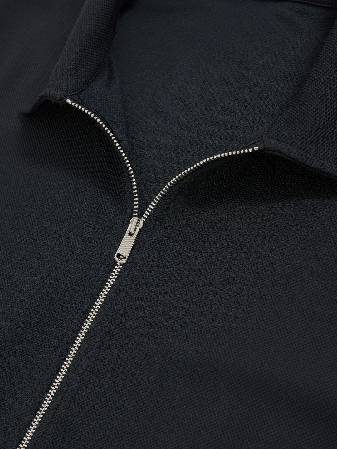 Reiss Textured Zip Through Overshirt in Navy
