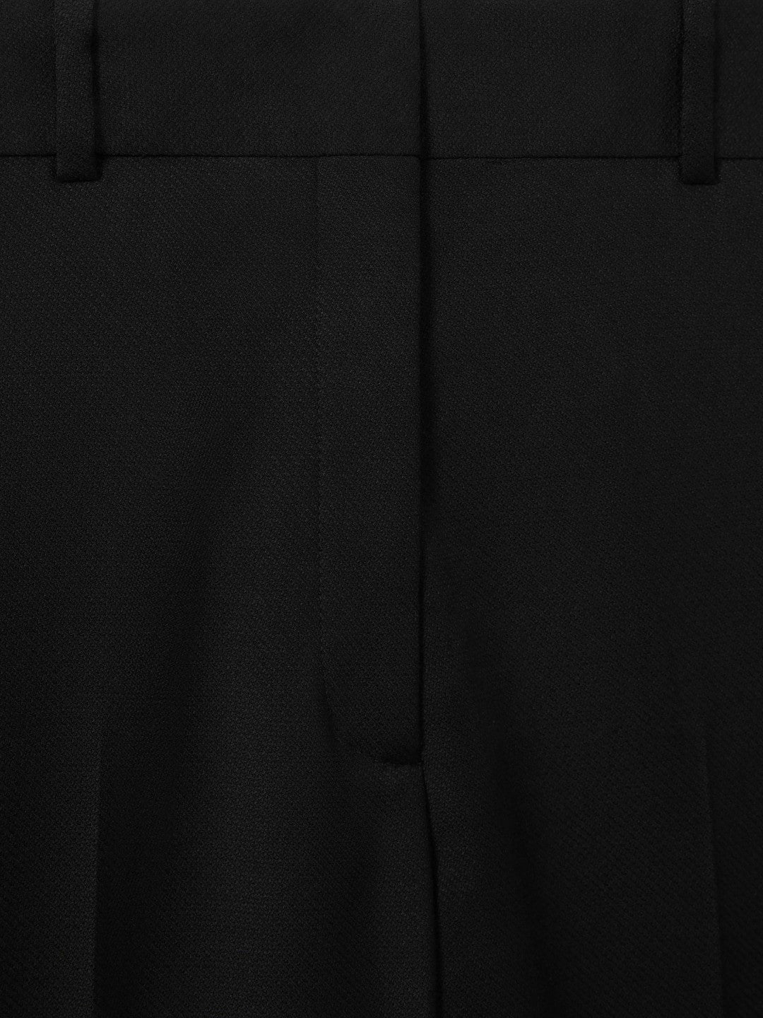 Reiss Petite Wool Blend Tapered Suit Trousers in Black