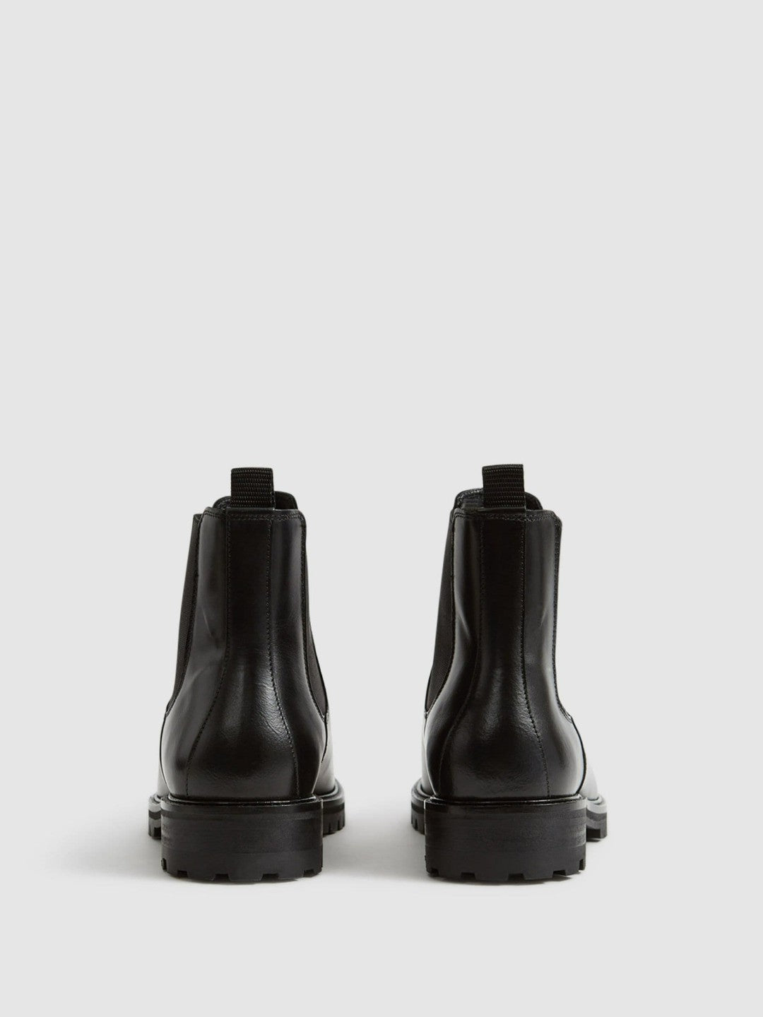 Reiss Leather Chelsea Boots in Black