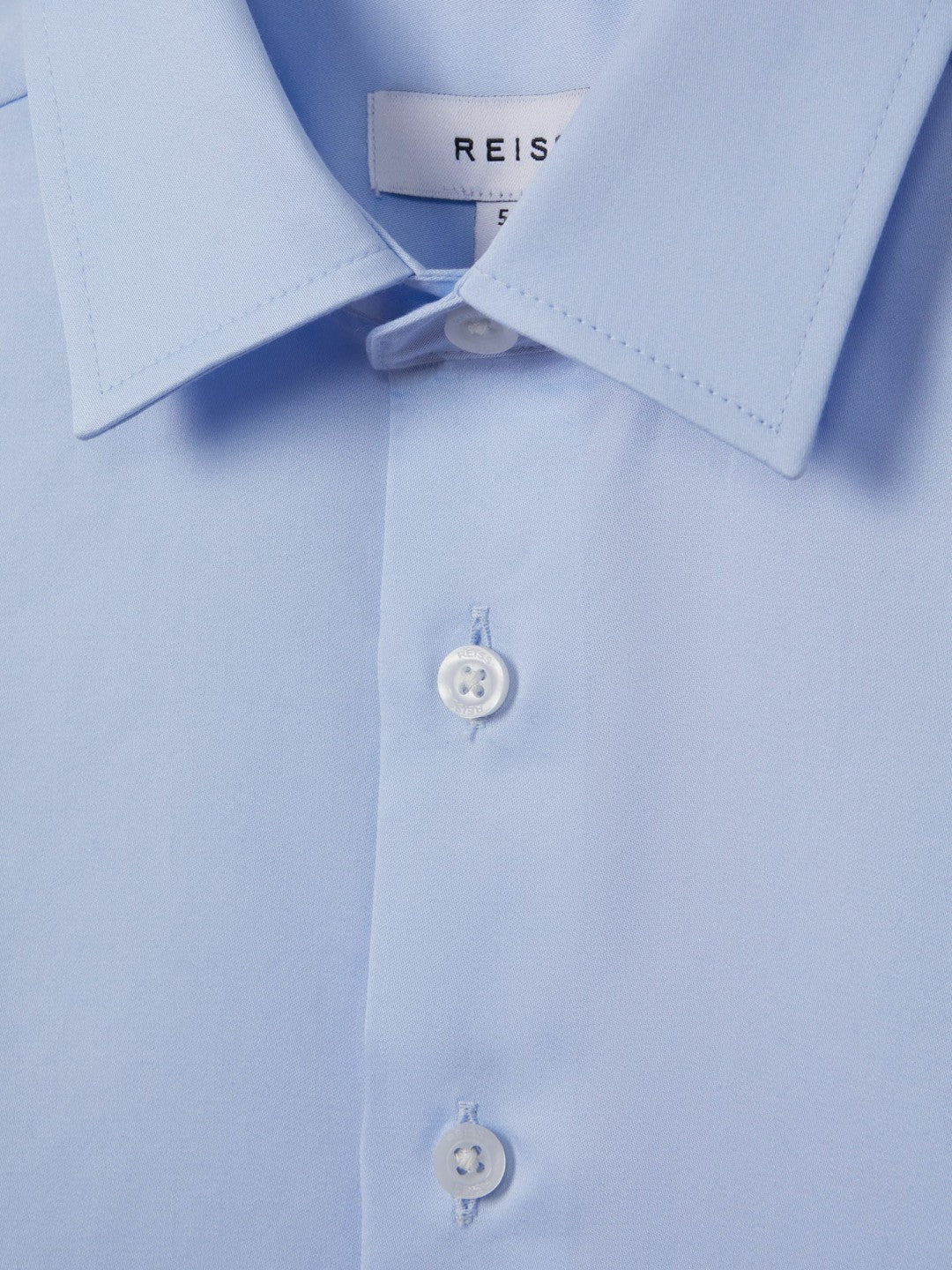 Reiss 3-9 yrs Slim Fit Cotton Shirt in Soft Blue