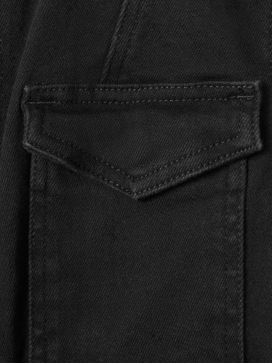 Reiss Good American Denim Jumpsuit in Black