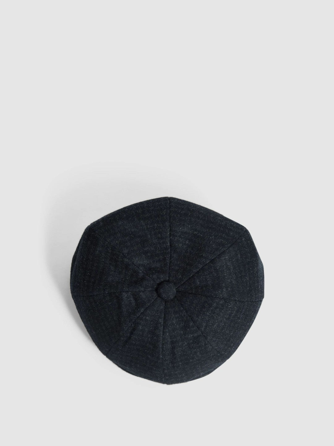 Reiss Wool Blend Baker Boy Cap in Navy