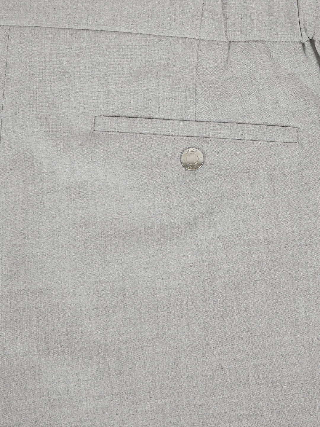 Reiss Slim-Fit Internal-Drawstring Trousers in Grey
