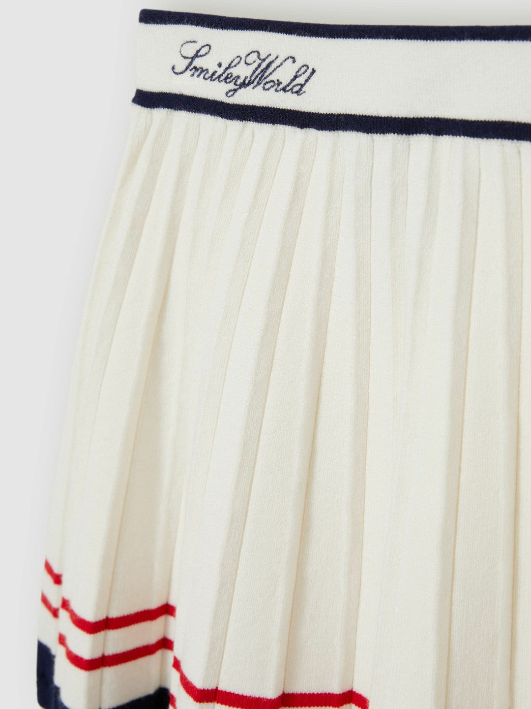 Reiss 4-9 yrs SmileyWorld Tennis Skirt in Off White