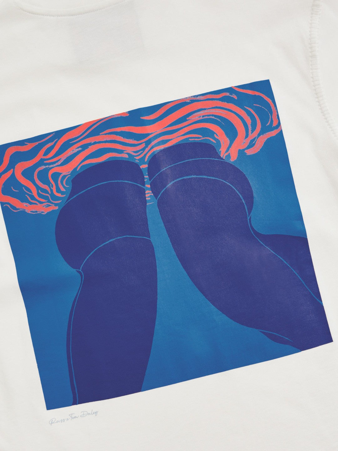 Reiss | Tom Daley Graphic-Print T-Shirt in White