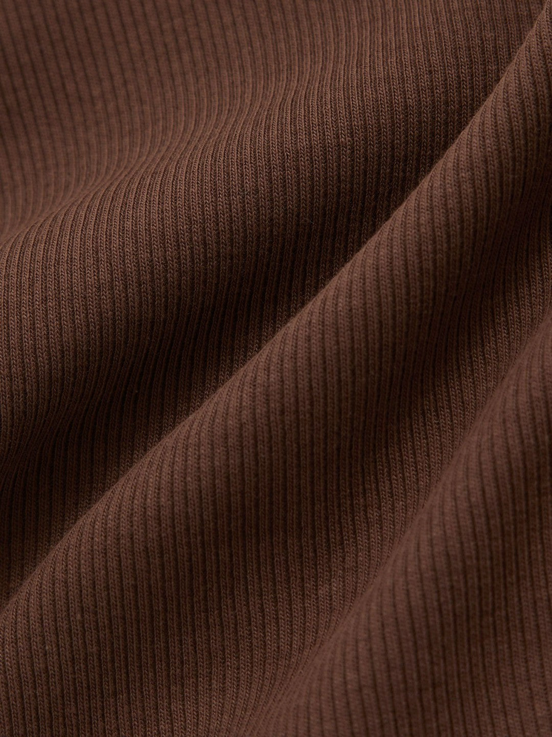 Reiss 13-14 yrs Stretch-Cotton Ribbed Vest in Chocolate
