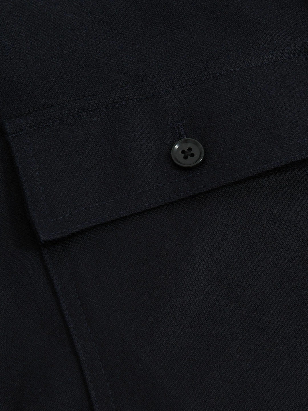 Reiss Lyocell Cotton Wide Utility Trousers in Navy