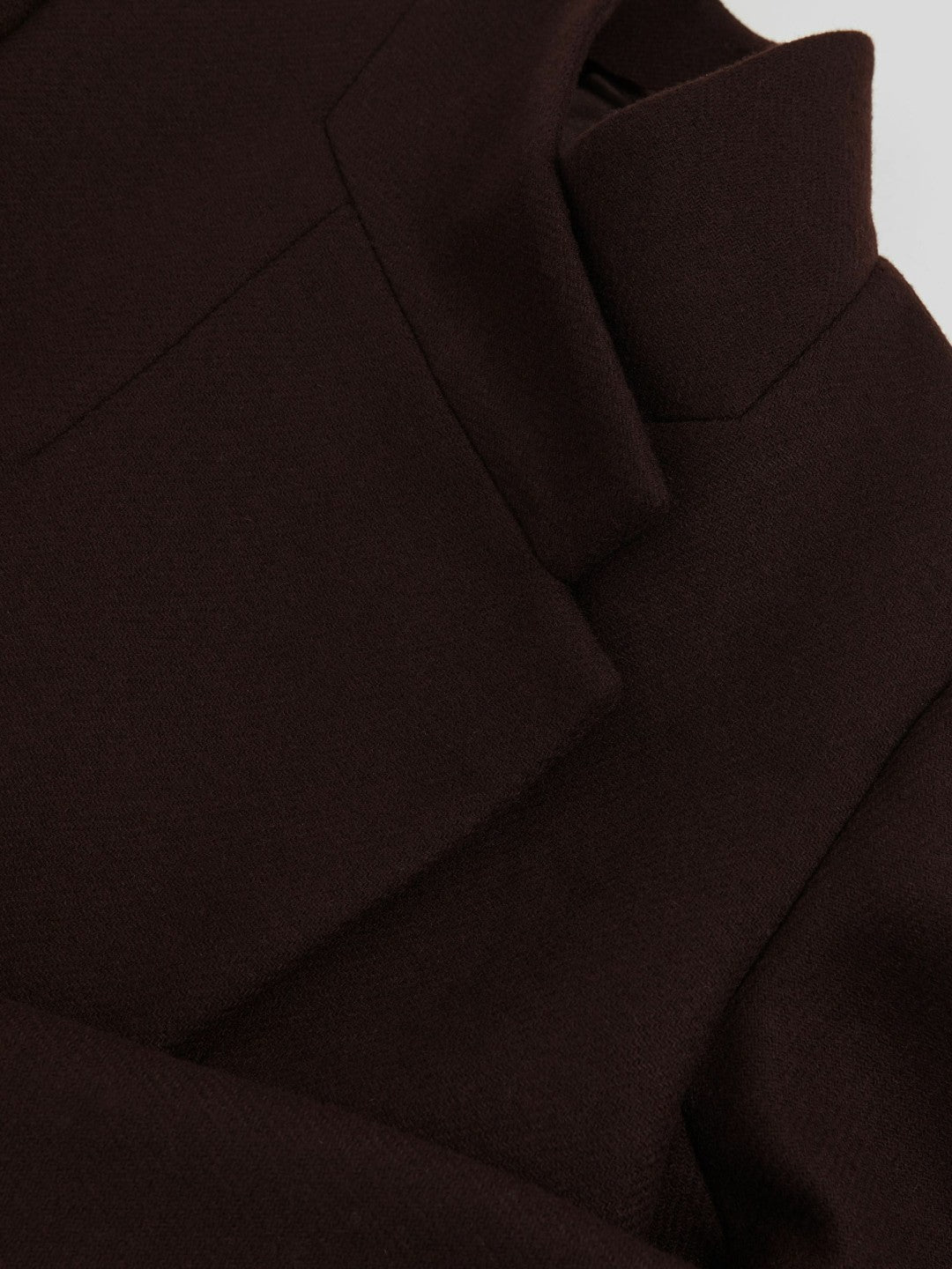 Reiss Petite Coat in Chocolate Brown