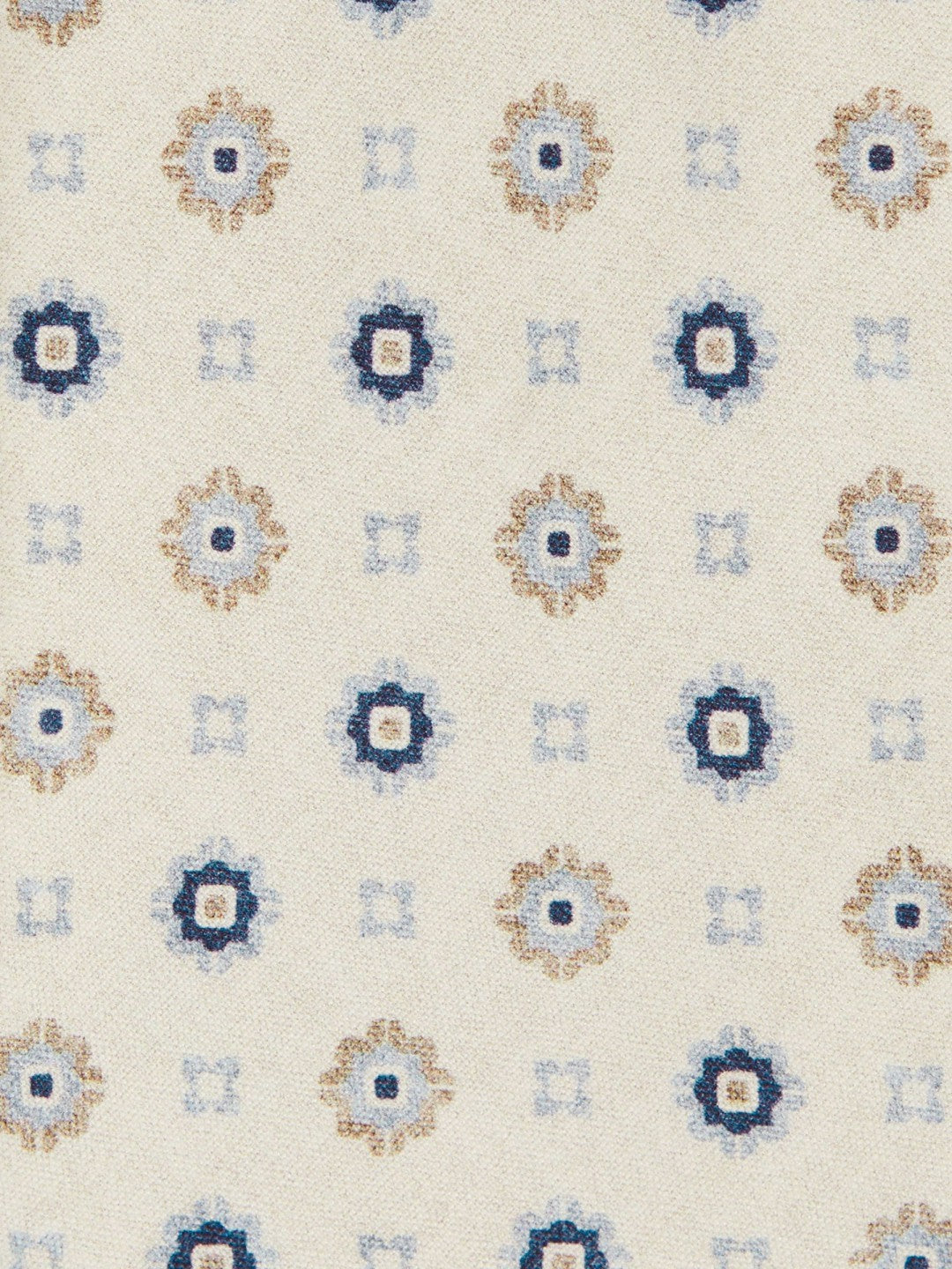 Reiss Silk Floral-Medallion Tie in Ivory