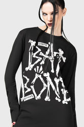 Men Graphic Tops | Killstar Batbone Long Sleeve Top