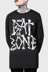 Men Graphic Tops | Killstar Batbone Long Sleeve Top
