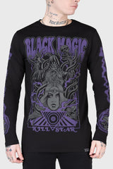 Men Graphic Tops | Killstar Blac Magick Long Sleeve Top