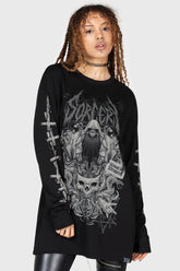 Men Graphic Tops | Killstar Sorcery Long Sleeve Top