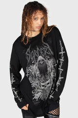 Men Graphic Tops | Killstar Sorcery Long Sleeve Top