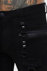 Men Jeans & Trousers | Killstar Kihilist Bondage Trousers