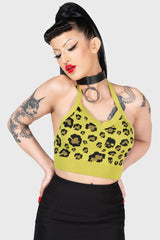 Women Athleisure | Killstar Skulleo Halter Top