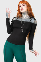 Women Basics | Killstar Withering Wench Bardot Top