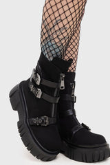 Women Boots | Killstar Coffin Combat Boots