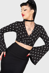 Women Crop | Killstar Betty's Bash Wrap Top