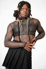 Women Crop | Killstar Hellia Fishnet Top