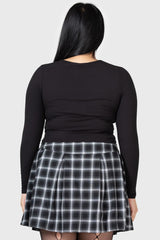 Women Crop | Killstar Lune Sting Ribbed Top