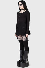 Women Crop | Killstar Lune Sting Ribbed Top