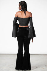 Women Crop | Killstar Periwinkle Halter Crop Top