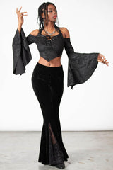 Women Crop | Killstar Periwinkle Halter Crop Top