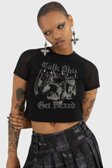 Women Crop | Killstar Talk Shit Crop Top