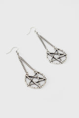 Women Earrings | Killstar Broken Seal Pentagram Earrings