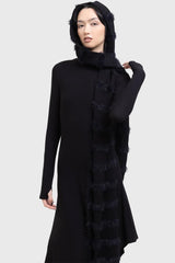 Women Gloves & Scarves | Killstar Striped Night Hooded Scarf