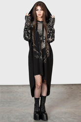 Women Hoodies | Killstar Cross The Bear Longline Hoodie