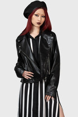 Women Jackets & Coats | Killstar Night Wrath Biker Jacket
