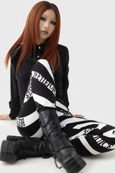 Women Leggings | Killstar Vertigo Spiral Leggings
