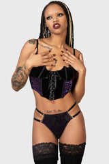 Women Lingerie | Killstar Fang Burnout Velvet Panty