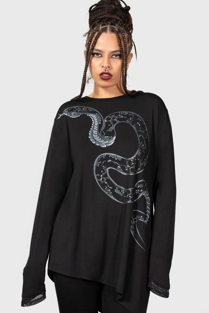Women Long Sleeves | Killstar Aniliidae Top
