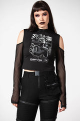 Women Long Sleeves | Killstar Devil's Voice Cold Shoulder Top