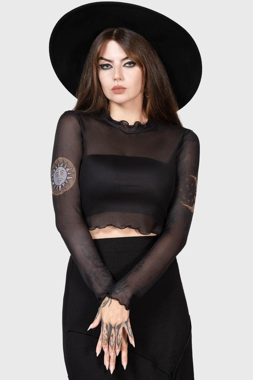 Women Long Sleeves | Killstar Evil Sun Top