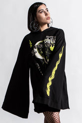 Women Long Sleeves | Killstar Shine Bright Oversized Hood Top