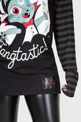 Women Loungewear | Killstar Fangtasy Stripe Sleeve Top