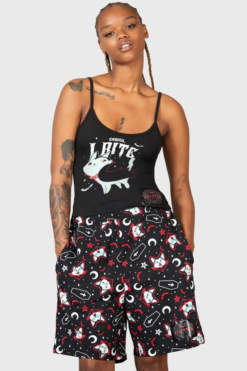 Women Loungewear | Killstar Lil Vampurr Long Shorts