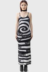 Women Maxi | Killstar Vertigo Spiral Knitted Maxi Dress