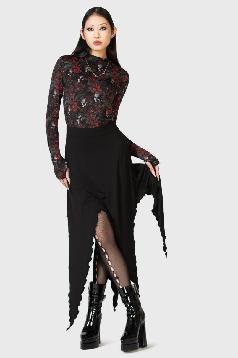 Women Midi Skirts | Killstar Creeping Willow Midi Skirt