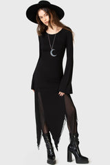 Women Midi Skirts | Killstar The Grimmer The Better Midi Skirt