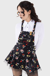 Women Mini | Killstar It's Time To Play Pinafore Dress