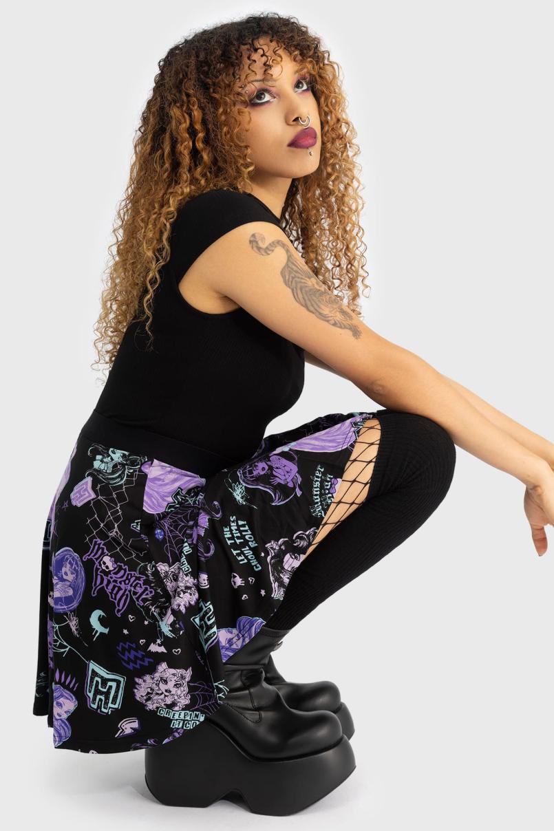 Women Mini Skirts | Killstar Haunt It Mini Skirt