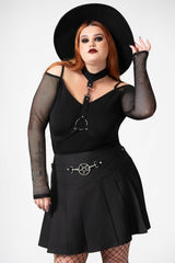 Women Mini Skirts | Killstar Scary Pleated Skirt